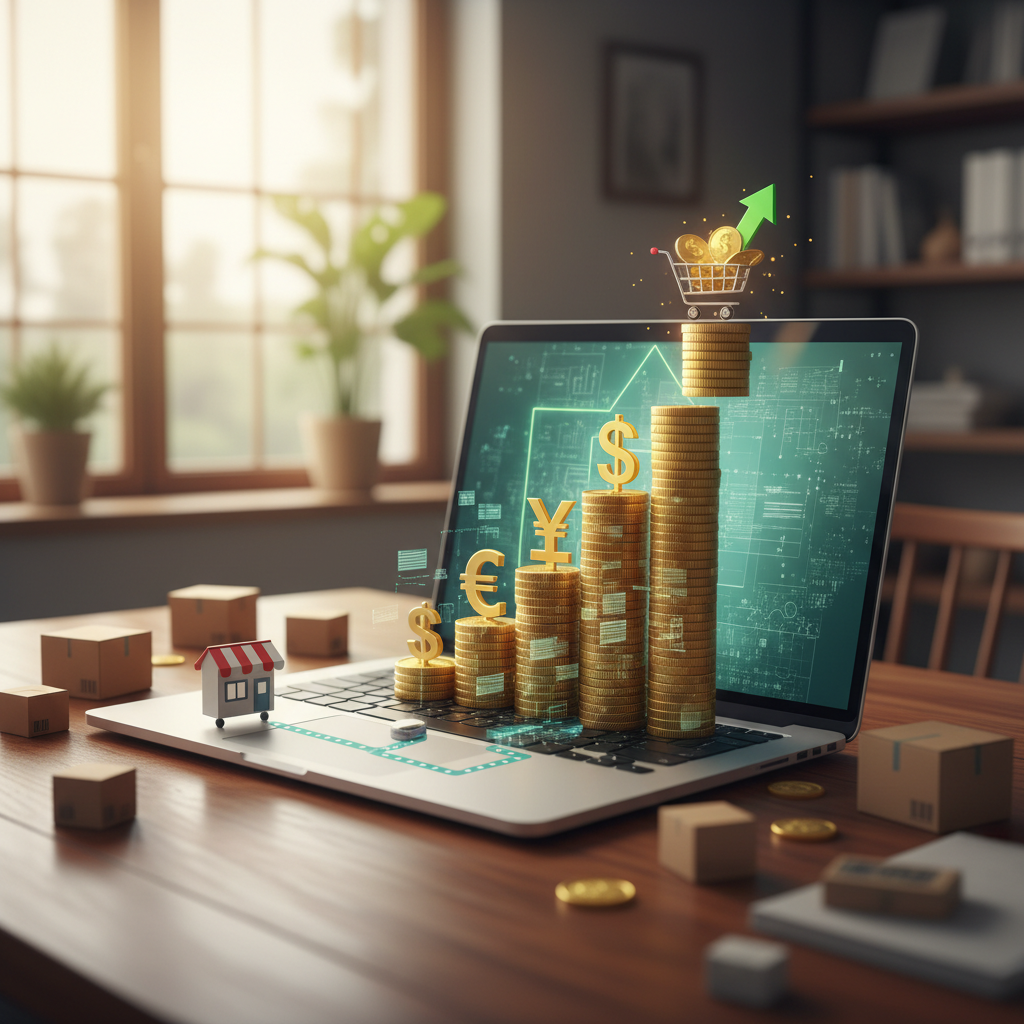 e-commerce profit growth illustration