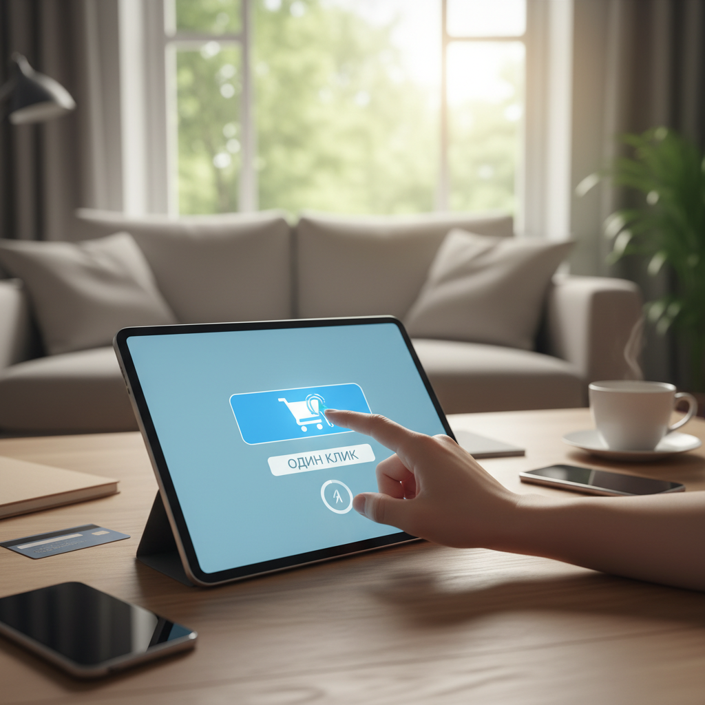 Купить в один клик объяснение иллюстрация