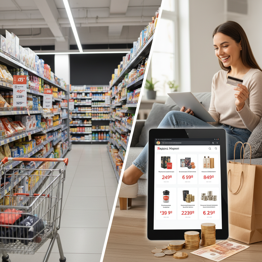 Yandex Market дешевле магазина сравнение выгода экономия онлайн покупки