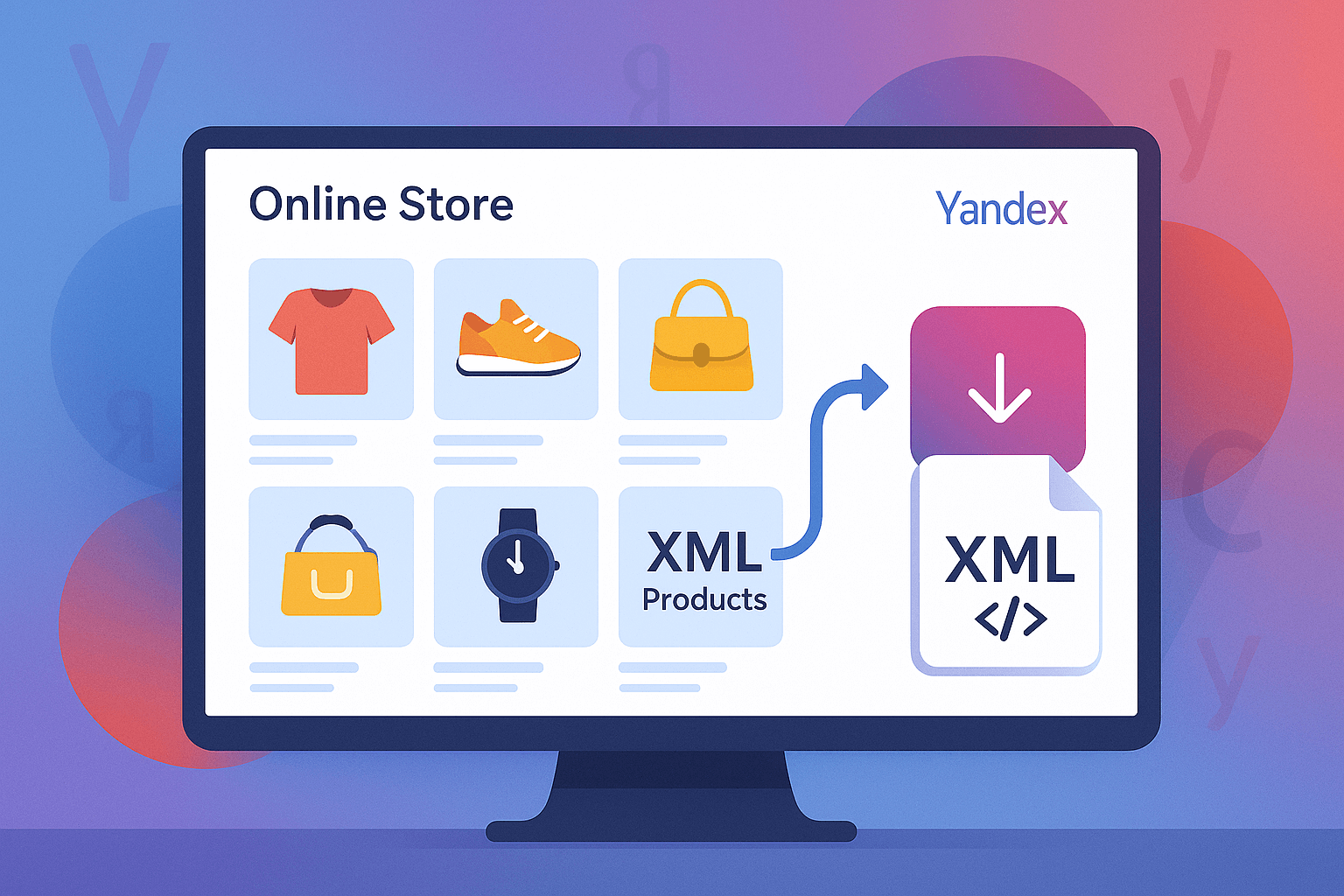 Схема работы YML-фида для интернет-магазина