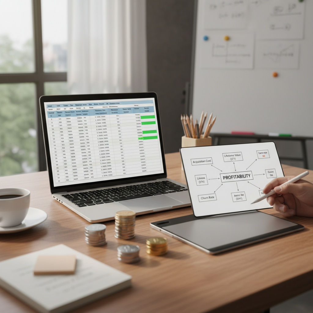 Юнит-экономика расчет прибыли иллюстрация